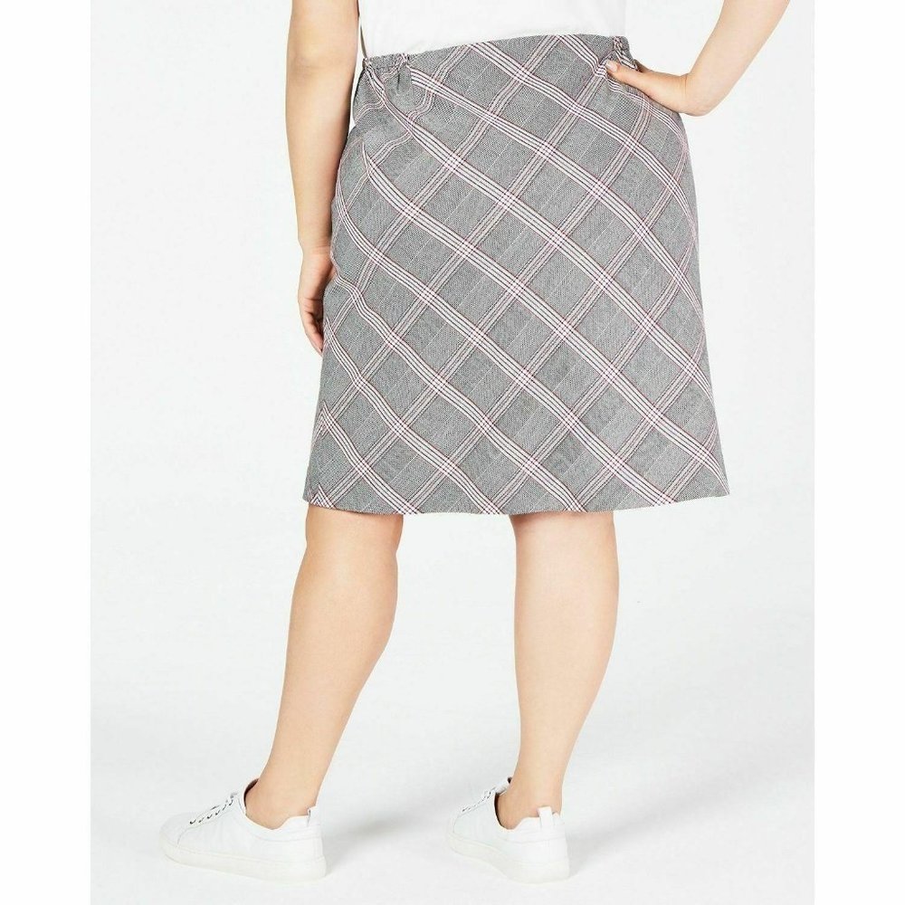 NEW Bar III Trendy Plus Size Plaid Skirt 20W